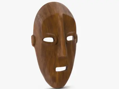  African Congo Mask 4 Wood 