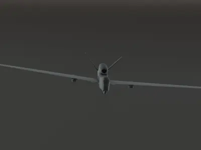 uav Drone G- hawk - Photorealistic Low-poly 3D model