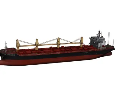 Heavy Duty Cargo Ship Bulk Carrier Vessel 3D model