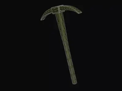 Pick Axe Low-poly 3D model