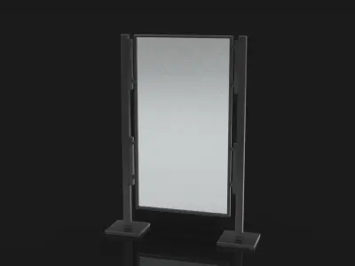 Outdoor Advertising Stand V4 3D model