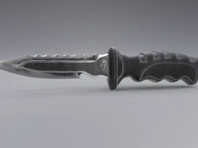 Hunting Knife 3D Model Free 3D model