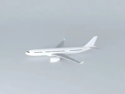 Airbus A330 200 Template Free 3D model