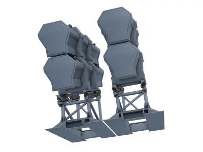 RBS 15 missile Naval Gun 3D model