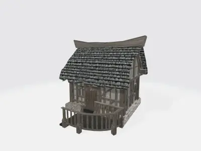 semi-antique house 3D model