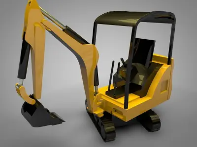 Mechanical Digger 3D model