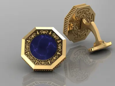 Classic original Cufflinks 3D print model