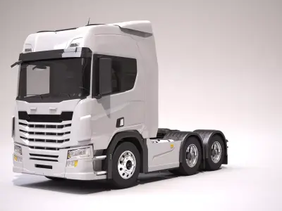Generic European Semi Truck 3D model