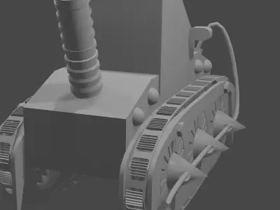 Truck with wires  3D print model