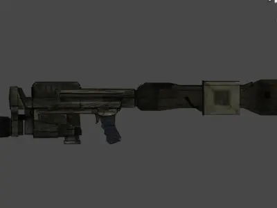 M9A1 Rocket Launcher - Bazooka low-poly 3D Model Low-poly 3D model