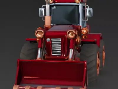 The Crimson Commander Executive Loader 3D Model Low-poly 3D model