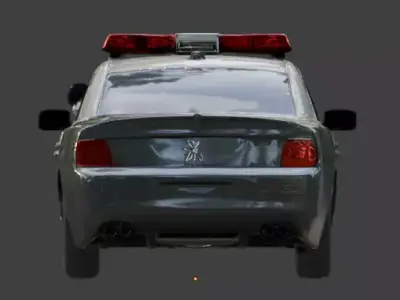 Possessed Modern Police Interceptor 3D Model Low-poly 3D model