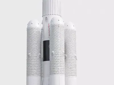 Rocket PBR Low-poly 3D model