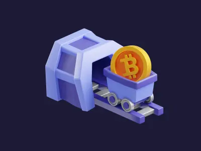 Cryptocurrency Trading 3D model