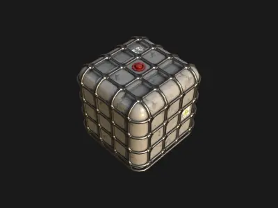 Barrel with liquid Low-poly 3D model