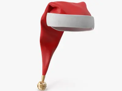 Christmas Hat with Bell 2 v2 3D model