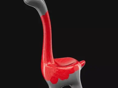 Ring Dino Cute Dinosaur 3D Model STL GLB 3D print model