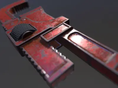 Wrench Game Ready Low-poly 3D model purchase