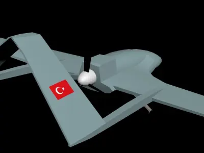 Bayraktar TB2 drone 3D model