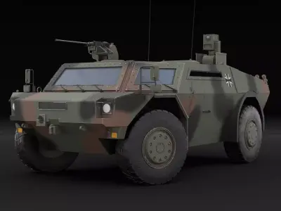 Fennek military vehicle 3D model