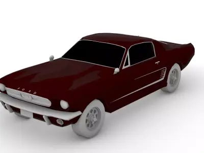 ford mustang old car rhino Free 3D model