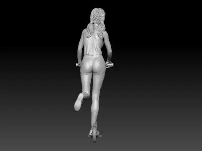 ELECTRIC SCOOTER GIRL 1 3D print model