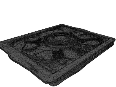 Shattered Futuristic Tablet Isometric 3D model