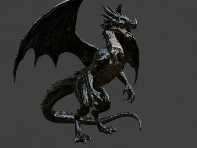 Dragon statue 3D model