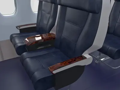First Class Passenger Cabin 3D model