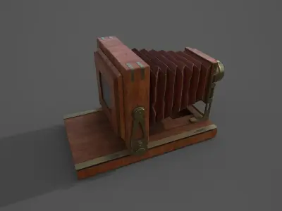 Vintage Camera Old 3D model