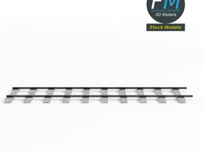 Railway track 3D model purchase