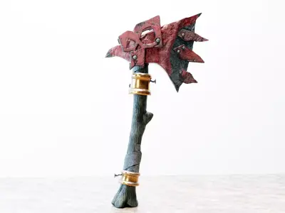 Battle ax Low-poly 3D model purchase