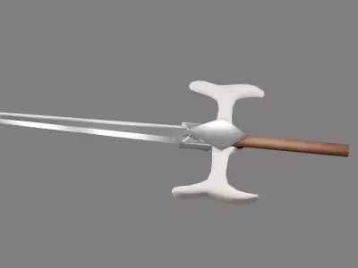 Stylized Basic Sword Game Ready Low-poly 3D model