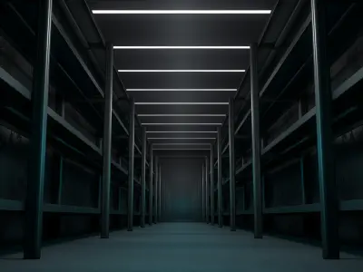  Empty  Storage Room 3D model