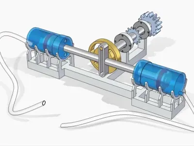 Scotch-Yoke Compressor 3D model
