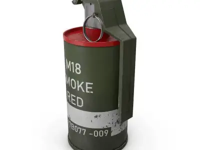 M18 Grenade Pixelated Lens Free 3D model