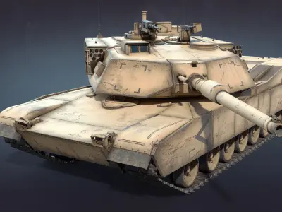 M1 Abrams Tank Set 3D Model Pack