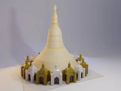 Landmarks of  the world L-M Low-poly 3D model
