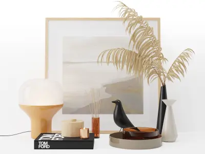Decorative set 01 3D model
