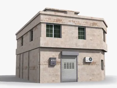 Japanese House x18 Low-poly 3D model purchase