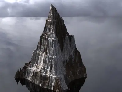 Dark Dragon Mountain top 3D model