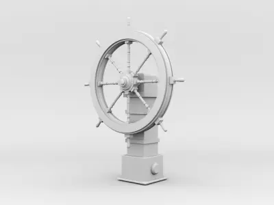 Pirate Ship Wheel 3D model