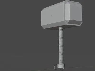 hammer Low-poly 3D model 37