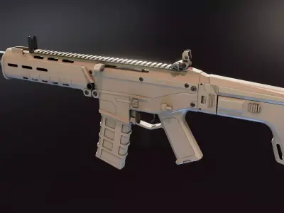 Magpul Masada Low-poly 3D model