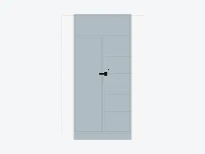 Cabinet - Metal - Locka - Combination Low-poly 3D model