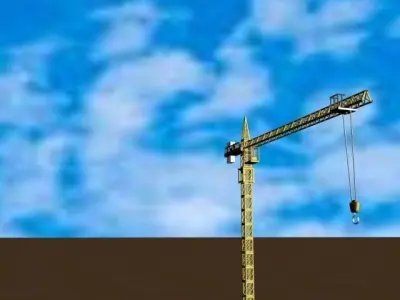 Crane  Tower crane 3D model