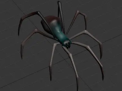 Spider - low poly Low-poly 3D model