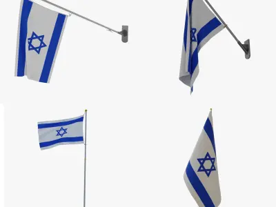  Israel Flags Bundle 