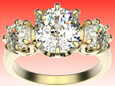 Ring Three Corona 3D print model