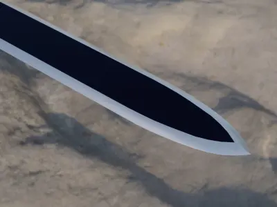 Elucidator Sword Low-poly 3D model